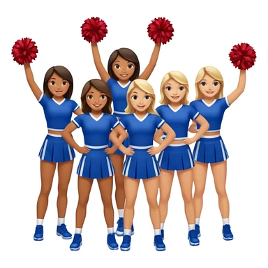 Cheer girls sticker