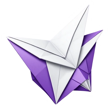 Glitter Purple and White Coringa Card sticker