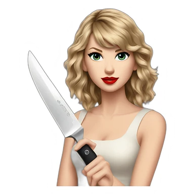 taylor-swift-holding-knife sticker