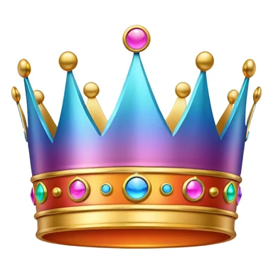 gradient crown sticker