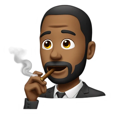 Andrew Tate smoking a cigar sticker