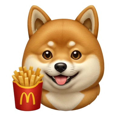 Shiba Jasper McDonald's meal sticker