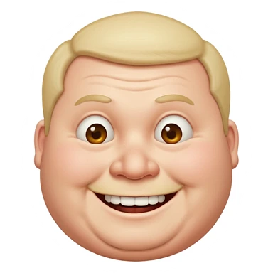 Super funny weird fat guy sticker