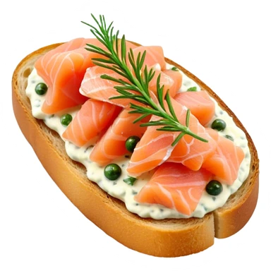 Salmon bruschetta  sticker
