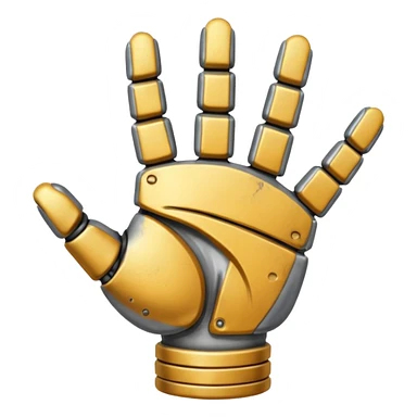 strong heavy metal hand sticker