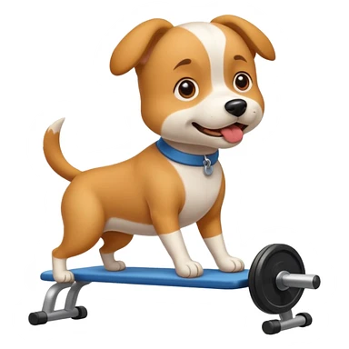 dog doing exercise sticker