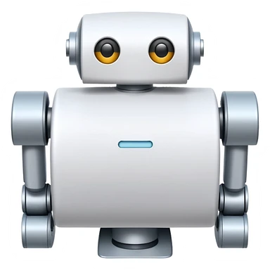 Un robot de papel higiénico sticker