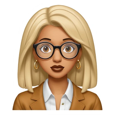 rapper Cardi B wear glasses sticker