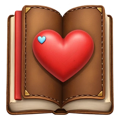 books with heart sticker