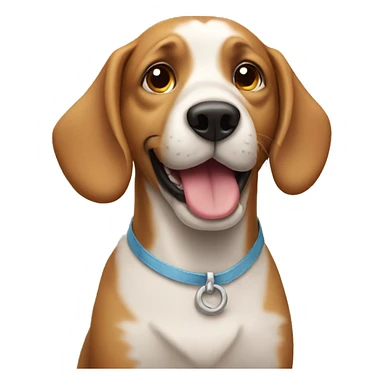 Dog on its birthday sticker