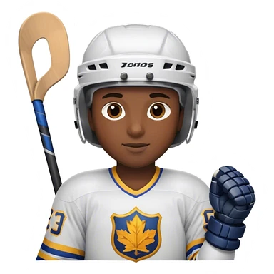 hockey player with elbow raised sticker