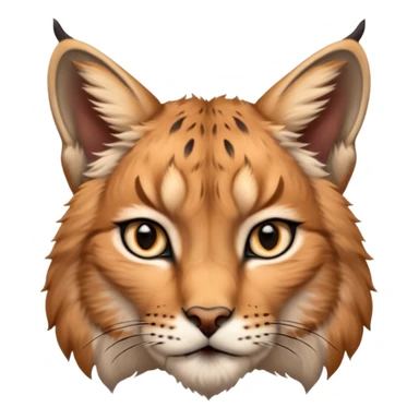 A high-resolution photo-realistic digital illustration of a majestic lynx, chest upward A high-resolution, photo-realistic digital illustration of a majestic young Eurasian lynx, shown from the shoulder upwards with markings sticker