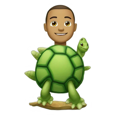 Ronaldo sur une tortue sticker