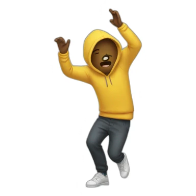 A person Dab  sticker