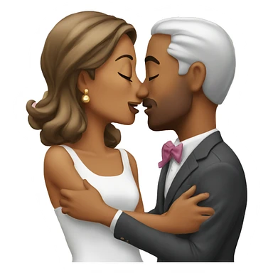 Love exacting kiss wife  sticker