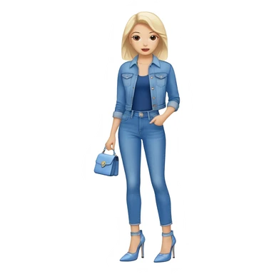 jean heels sticker