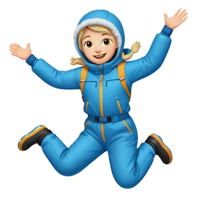Snow jump sticker