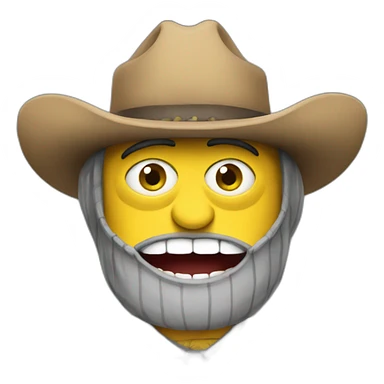minion full-mouth cowboy sticker