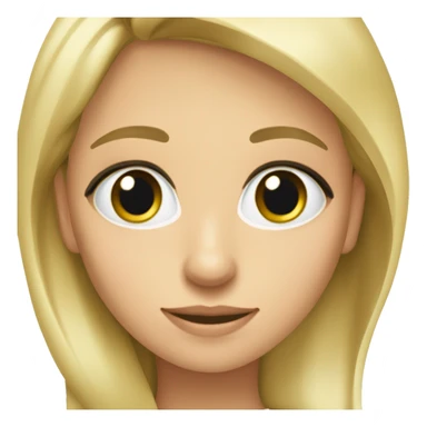 Une fille blonde, cendrée foncée avec des yeux verts  sticker