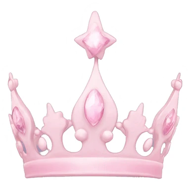 pale pink tiara sticker