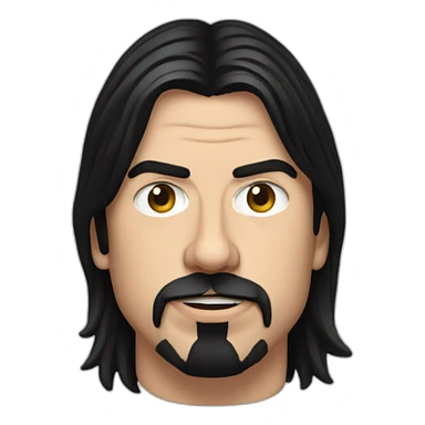 Dave Grohl without a beard sticker