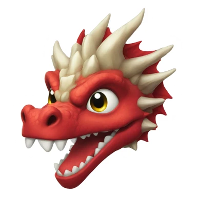 Dragon Christmas head  sticker