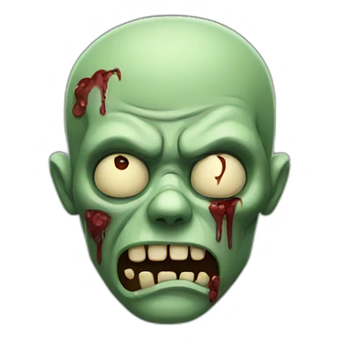 sleepy zombie sticker
