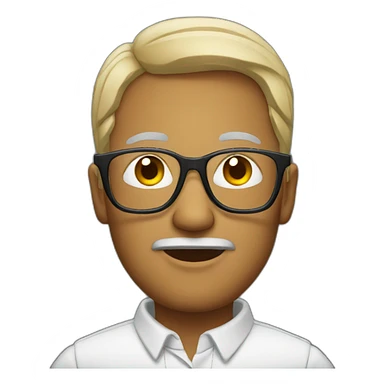 Man with glases sticker