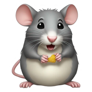 rat kissing a tooth sticker
