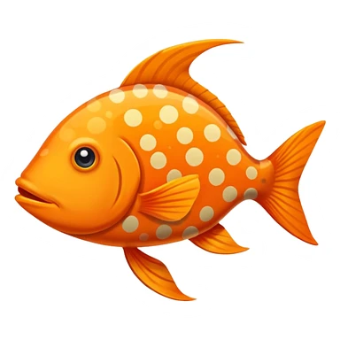 oragngeSpotted Fish sticker
