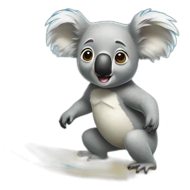 Koala qui surf sticker
