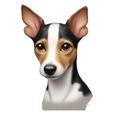 Tan rat terrier sticker