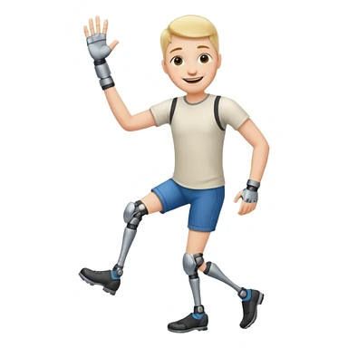 Ich fühle mich fröhlich, weil ich taglich positive Lust habe. Außerdem habe ich gestren Unfall gemacht. Uhhh aber … ich bin stark 💪🏼🦿🦾 sticker