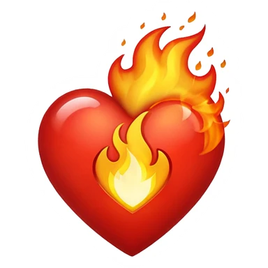 fire heart emoji sticker