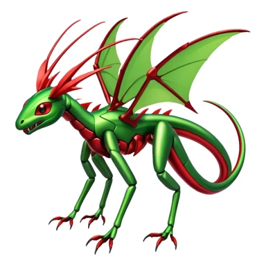 Shiny Futuristic Slim Cool Badass Exotic Flygon-Scyther-Hybrid-Creature sticker