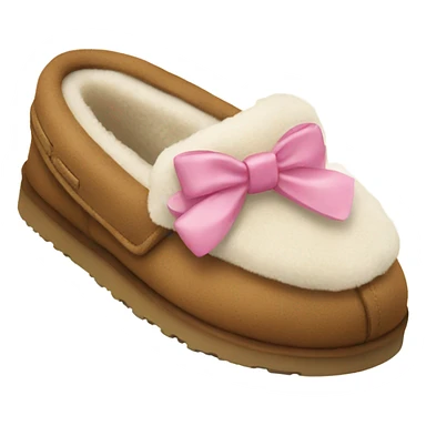 Ugg slippers with bows sticker