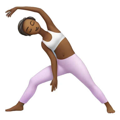 Female doing Yoga sticker