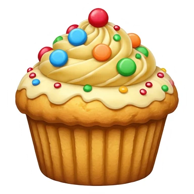 gold muffin candy on top sticker