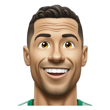 goofy distorded ronaldo sticker