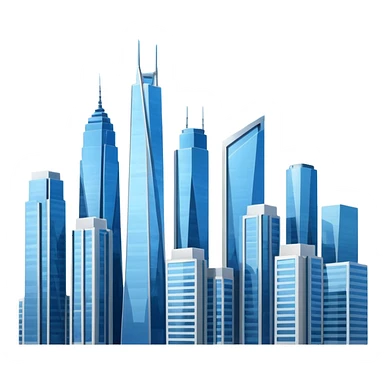city skyline  sticker
