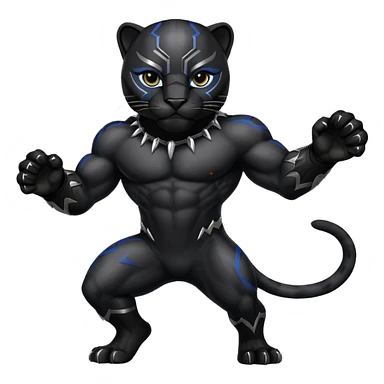 Pantera negra sticker