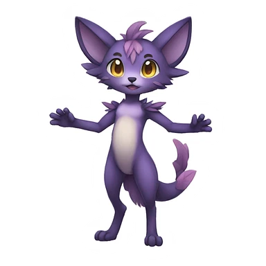 Anthro Sona Fakemon Full Body sticker