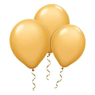 cream colored birthday balloons sticker