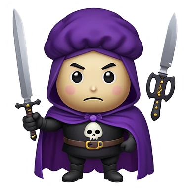 chillin goth potato villain  sticker