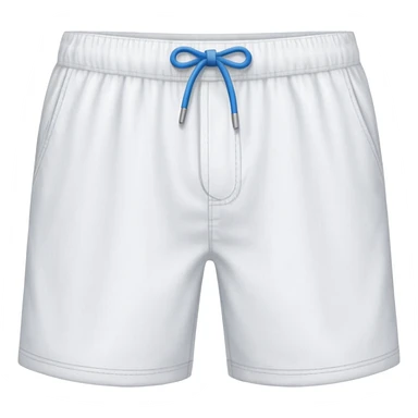 pantalones cortos de playa  blancos sticker