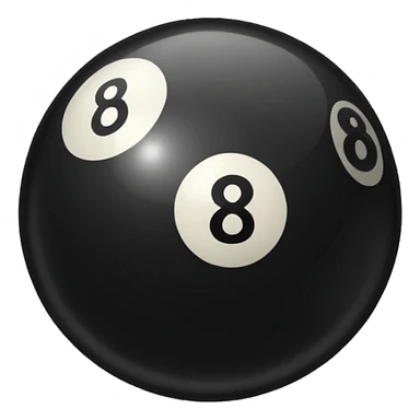 eight ball (billards) sticker