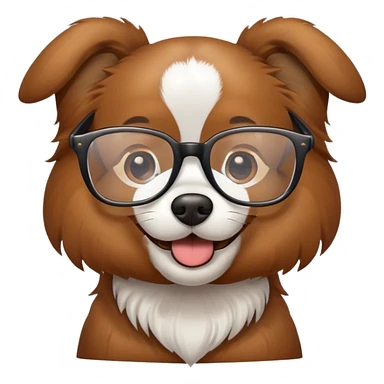 Chien avec lunette  sticker