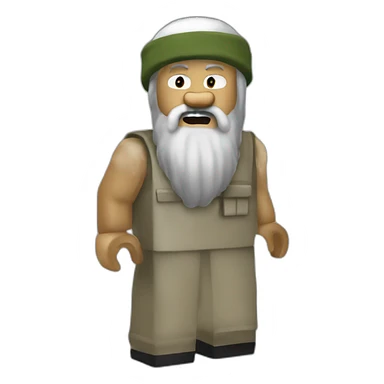 bin laden playing roblox sticker