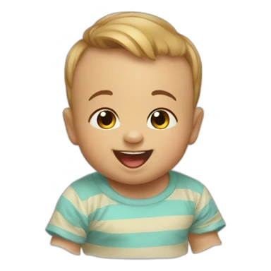 Happy baby sticker