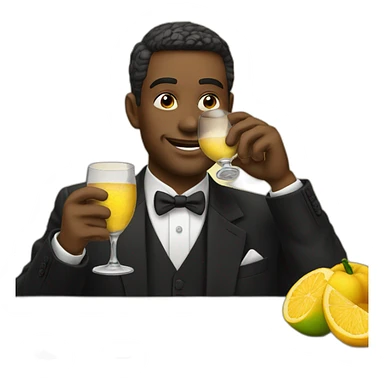 rich man drinkin sticker